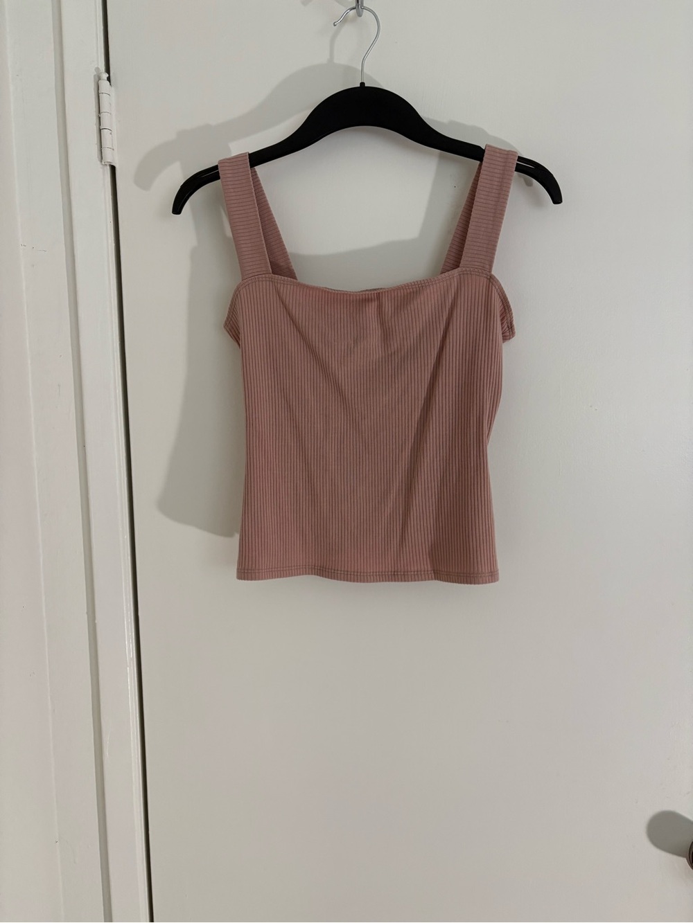 Reformation Canyon Ribbed Knit Tank Top In Dusty pink